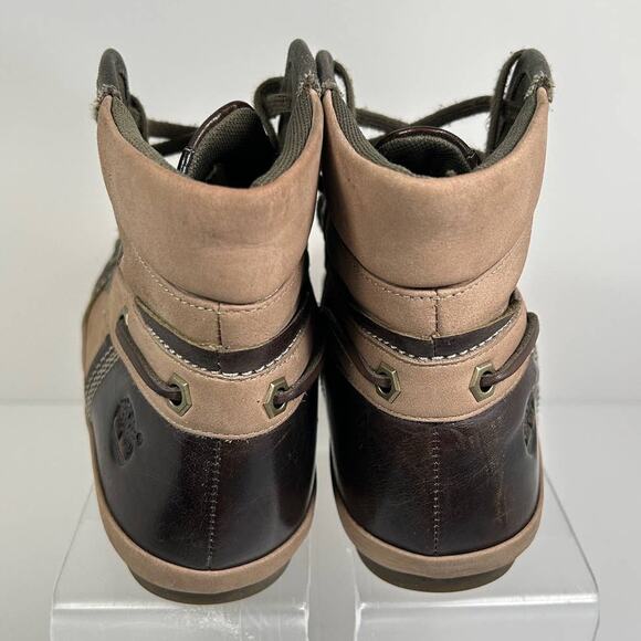 HOST PICK Timberland Earthkeepers High Tops Women Size 6 Leather Tan Brown NWOT - Picture 7 of 10